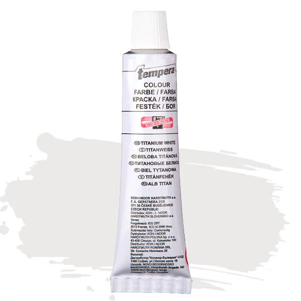 KOH-I-NOOR temperă, 16 ml - titanium white