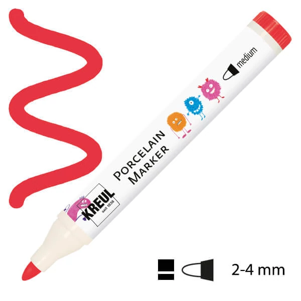 Porcelánfilc, Porcelain Marker - 05 piros
