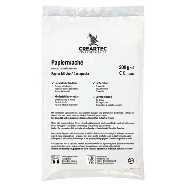 Pudră de hârtie-mâché, Creartec - 200 g