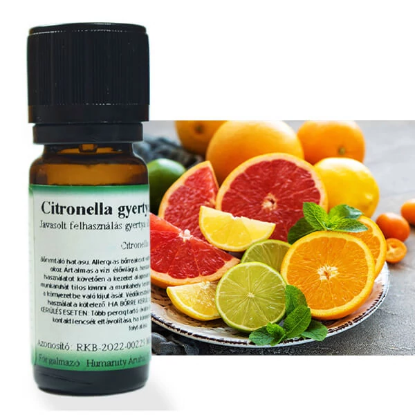 Ulei esențial pentru lumânări, 10 ml - parfum de citronelă