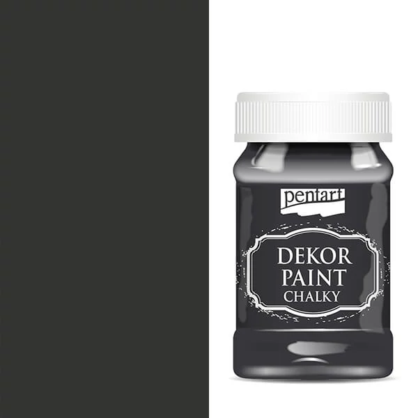 Pentart Dekor Paint Chalky vopsea cretă , 100 ml - negru