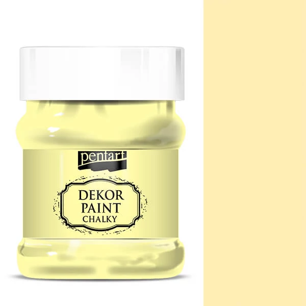Pentart Dekor Paint Chalky vopsea cretă, 230 ml - galben