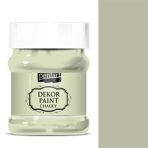 Pentart Dekor Paint Chalky vopsea cretă, 230 ml - verde-lichen