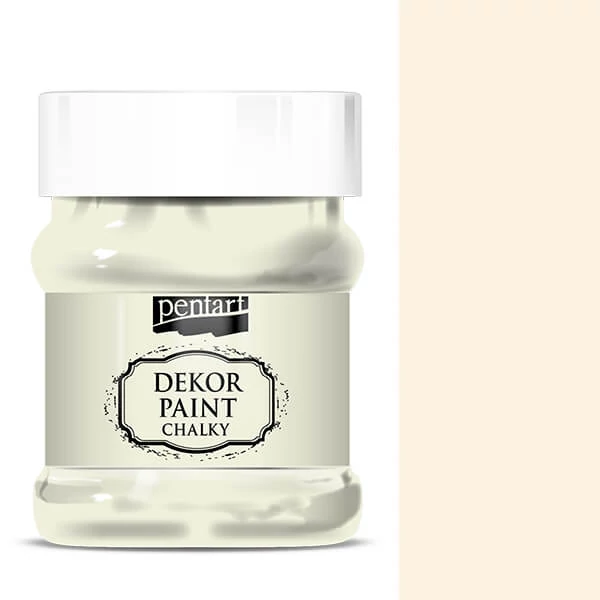 Pentart Dekor Paint Chalky vopsea cretă, 230 ml - alb crem
