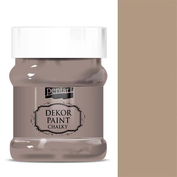 Pentart Dekor Paint Chalky vopsea cretă, 230 ml - ciocolată cu lapte
