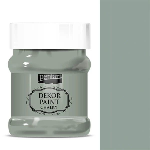 Pentart Dekor Paint Chalky vopsea cretă, 230 ml - verde-măsliniu