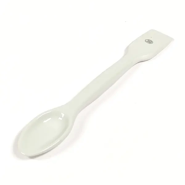 Spatulă de amestecat din porțelan cu lingură de măsurare, 18,7 cm