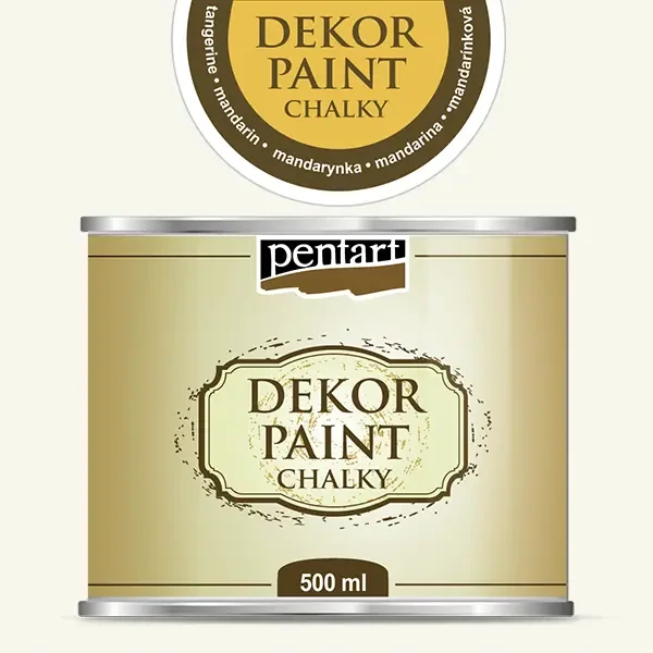 Pentart Dekor Paint Chalky vopsea cretă, 500 ml - alb
