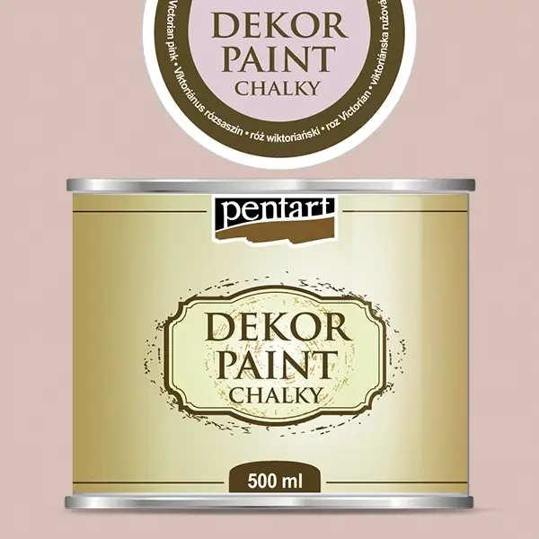 Pentart Dekor Paint Chalky vopsea cretă, 500 ml - roz victorian
