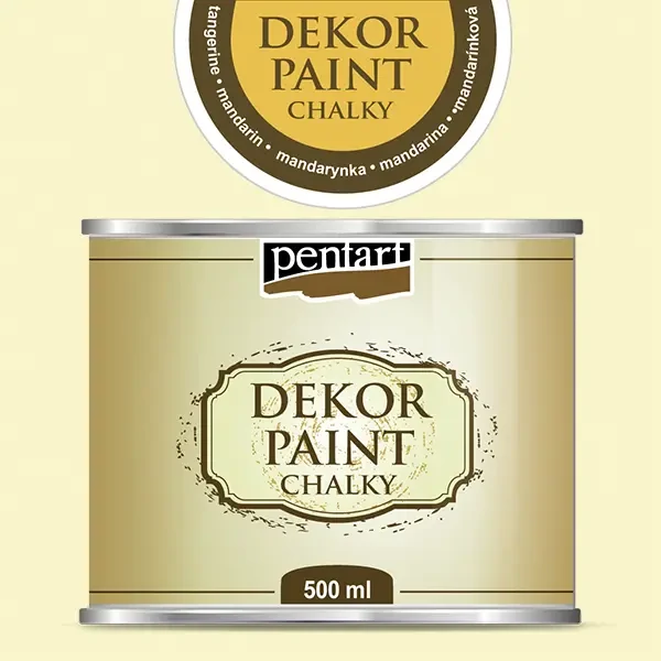 Pentart Dekor Paint Chalky vopsea cretă, 500 ml - fildeș