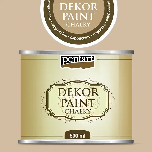 Pentart Dekor Paint Chalky vopsea cretă, 500 ml - cappuccino