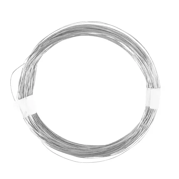 Sârmă de bijuterii, 0,4 mm, 20 m - argintiu, cu miez de cupru