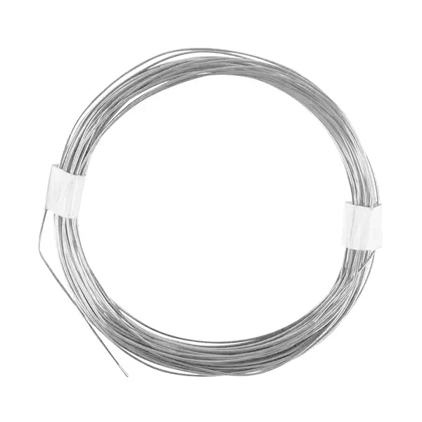 Sârmă de bijuterii, 0,6 mm, 10 m - argintiu, cu miez de cupru