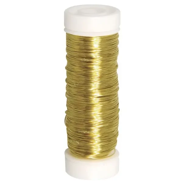 Sârmă pentru croșetat bijuterii, 0,3 mm, 50 m – aur