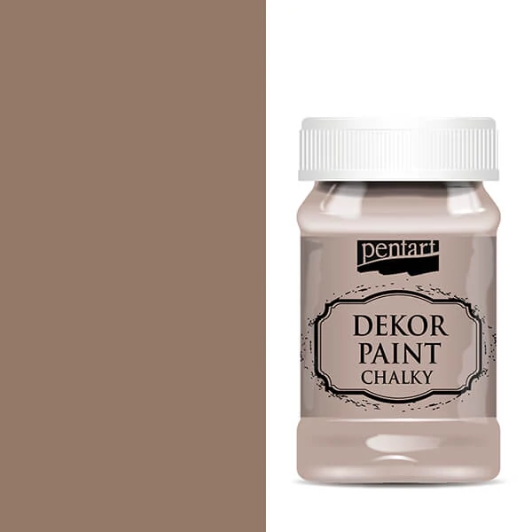 Pentart Dekor Paint Chalky vopsea cretă , 100 ml - maro vintage