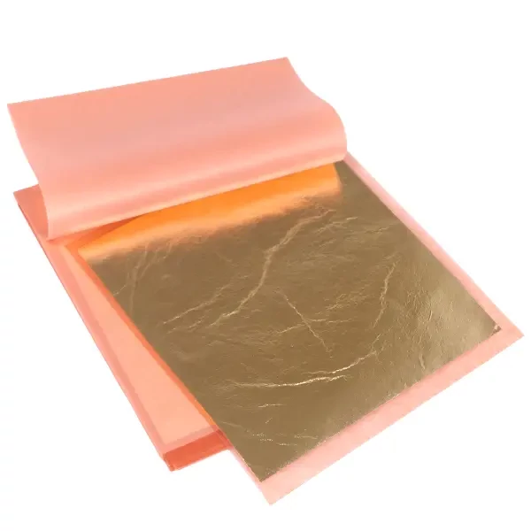 Folie fum Manetti, 14x14 cm, 25 coli - C2, de culoare aur, blister