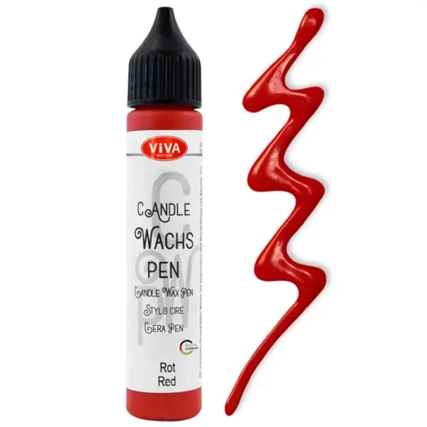 Creion pentru pictat cu lumânare, 28 ml - roșu
