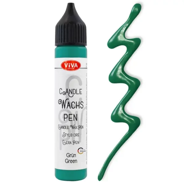 Creion pentru pictat cu lumânare, 28 ml - verde