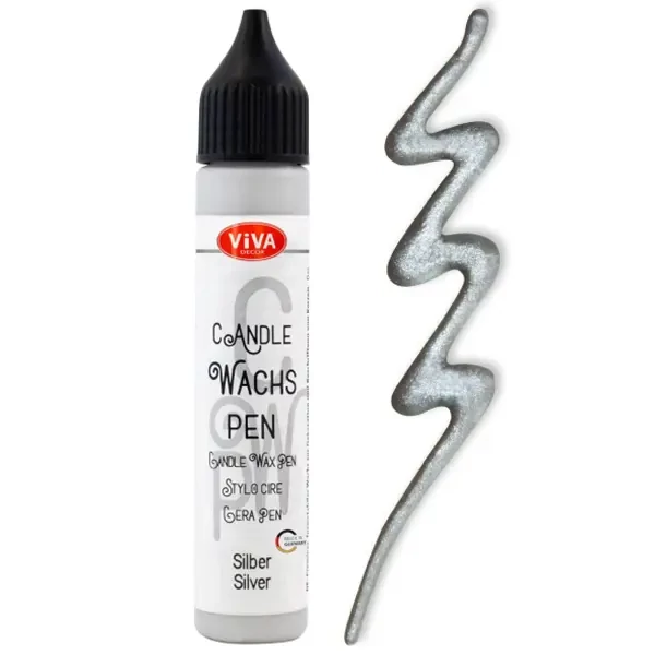 Creion pentru pictat cu lumânare, 28 ml - argint