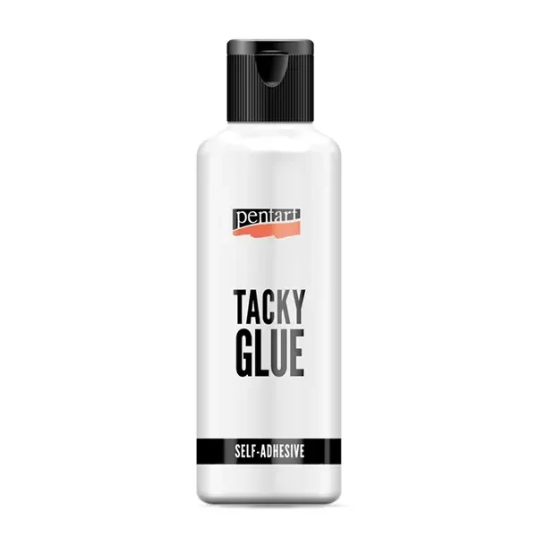 Pentart Tacky Glue, adeziv pentru hobby care se usucă formând o peliculă lipicioasă - 80 ml