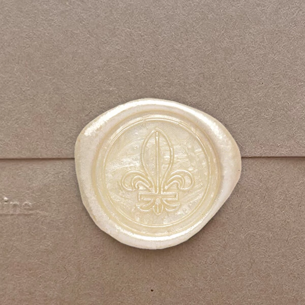 Baton de ceară de sigil pentru pistol de topire, J. Herbin, 6 buc - fildeș sidef