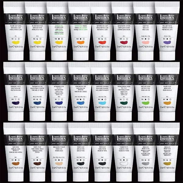 Set de vopsele acrilice Liquitex Heavy Body - 24x22 ml