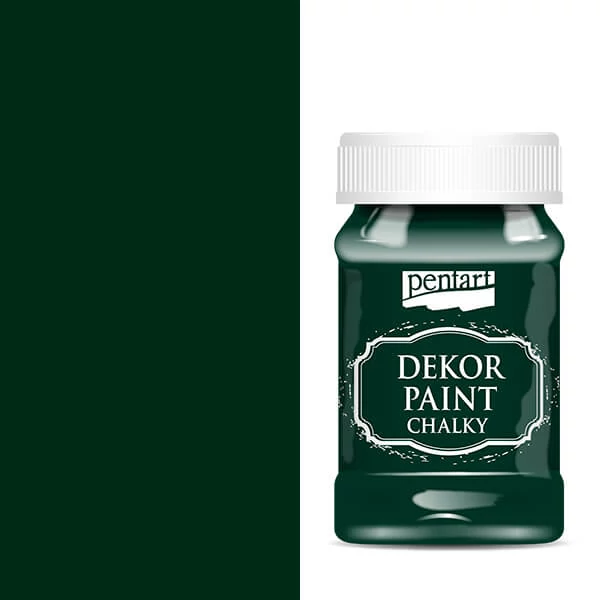 Pentart Dekor Paint Chalky vopsea cretă , 100 ml - verde de pin