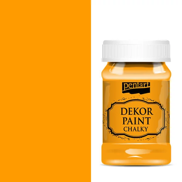 Pentart Dekor Paint Chalky vopsea cretă , 100 ml - portocaliu