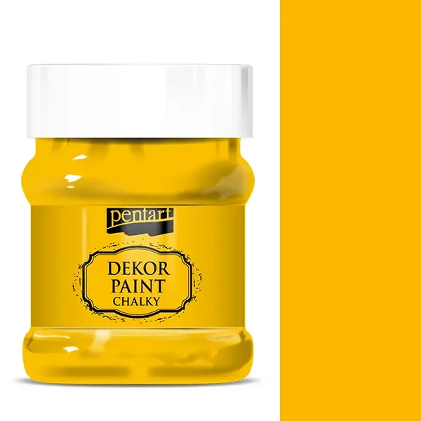 Pentart Dekor Paint Chalky vopsea cretă, 230 ml - galben-soare