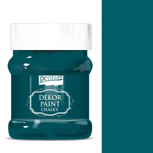 Pentart Dekor Paint Chalky vopsea cretă, 230 ml - verde smarald