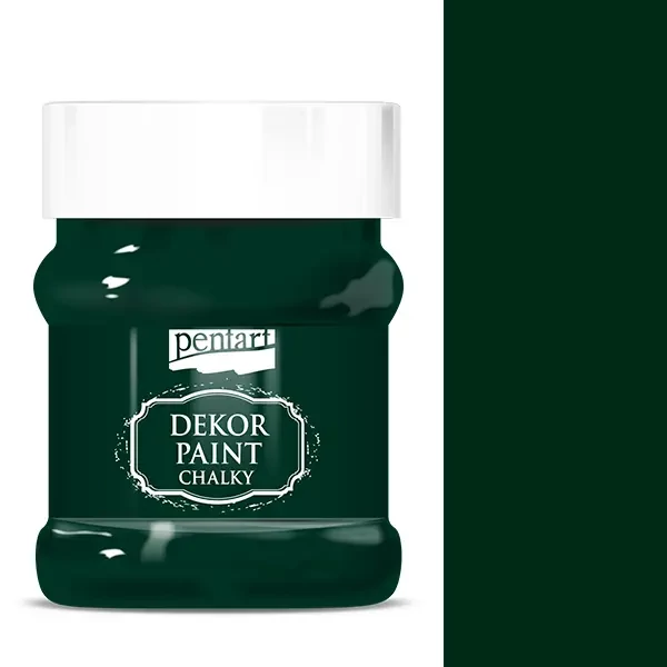 Pentart Dekor Paint Chalky vopsea cretă, 230 ml - verde de pin
