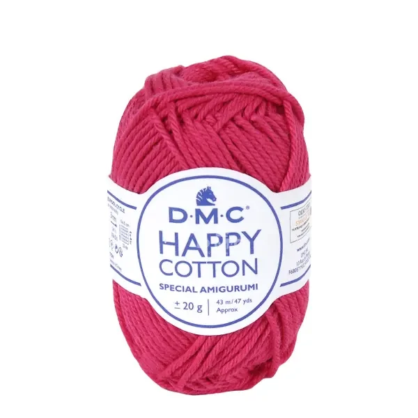 Fire de bumbac pentru amigurumi DMC Happy Cotton, 20 g - 755, pink