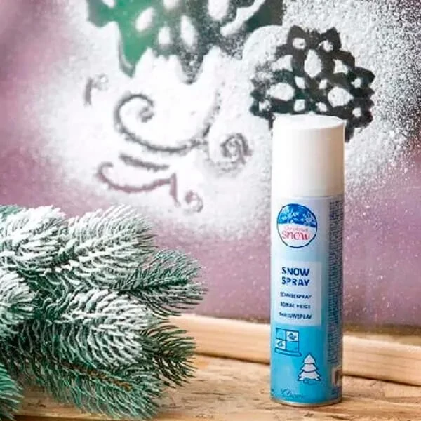 Spray de zăpadă artificială, 150 ml - alb, zăpadă de Crăciun