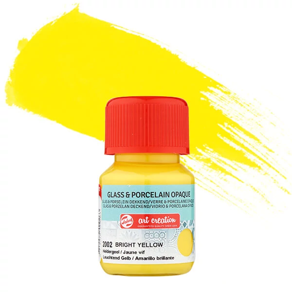 Vopsea sticlă și porțelan Art Creation, acoperitor, 30 ml - 2002 bright yellow