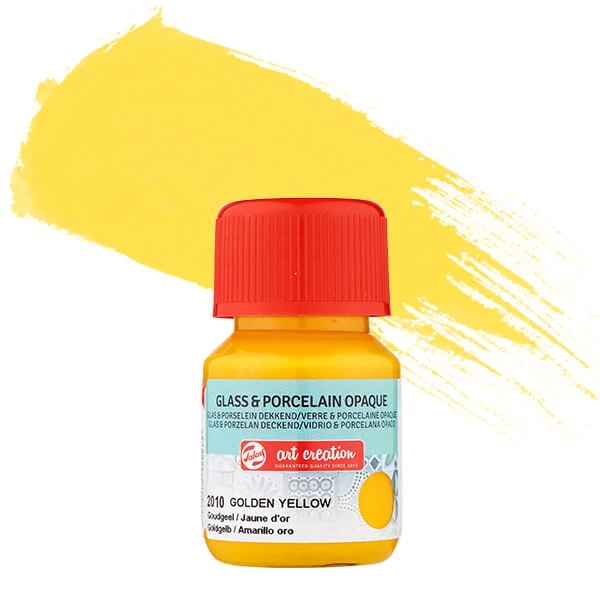 Vopsea sticlă și porțelan Art Creation, acoperitor, 30 ml - 2010 golden yellow