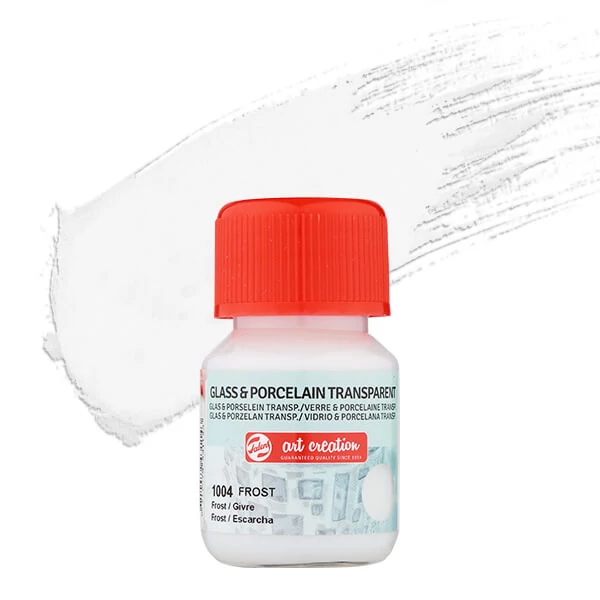 Vopsea sticlă și porțelan Art Creation, transparent, 30 ml - 1004 frost