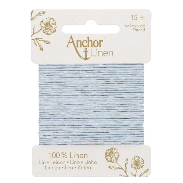 Fir de broderie, Anchor Linen, 15 m - 29 gri pudra
