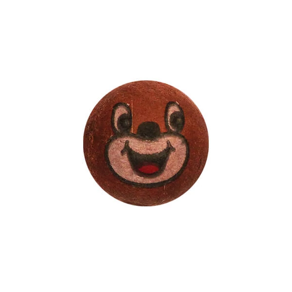 Cap din hârtie presată - Ursuleț, sferic, 2,5 cm, 5 buc