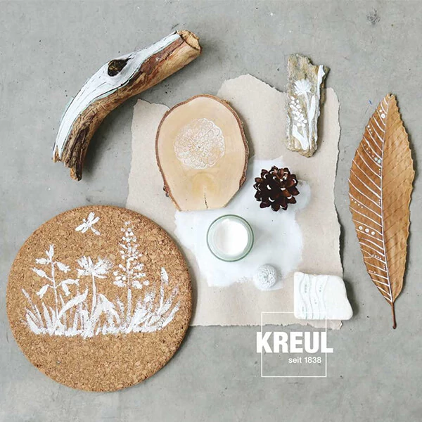 Nature, vopsea naturală, ecologică,Kreul, 50 ml - snow crystal