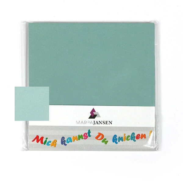 Hârtie origami, Duo-Color - 80 g, 60 buc, 15x15 cm - vintage verde-verde