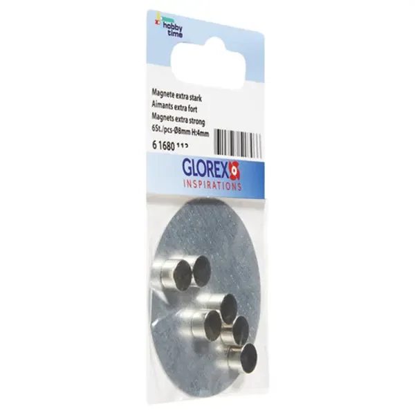 Magnet rotund super puternic - 8 mm, 6 buc