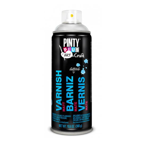 Spray de lac, 400 ml, Pinty Plus Art handmade - lac mat, pe bază de apă