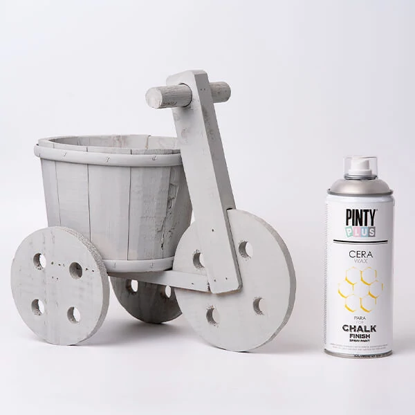 Lac spray, 400 ml, Vopsea Pinty Plus Chalk Paint - ceară mătăsoasă