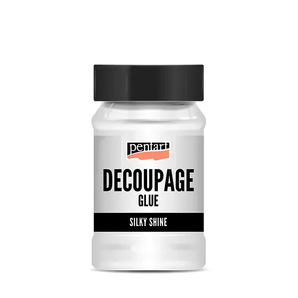 Lac adeziv Pentart decoupage, 100 ml - luciu de mătase