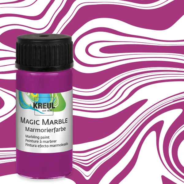 Vopsea pentru marmorare , Kreul, 20 ml - magenta