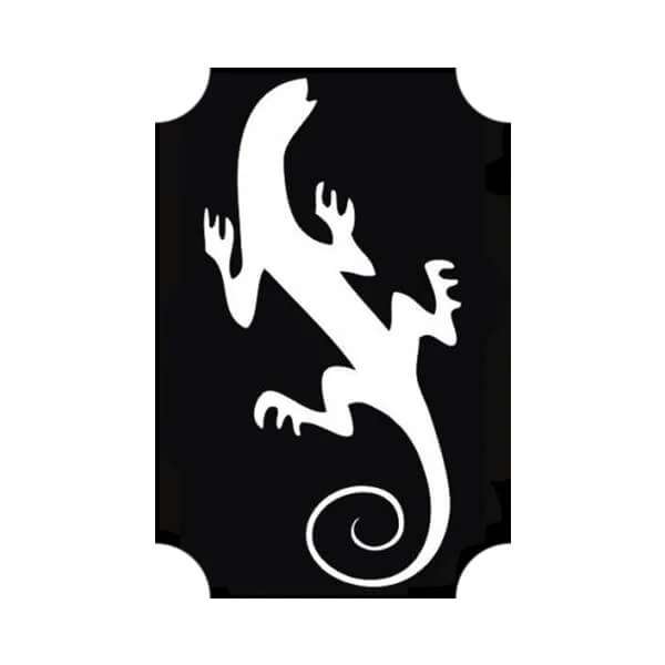 Șablon de tatuaj, șablon autoadeziv - șopârlă, gecko 03