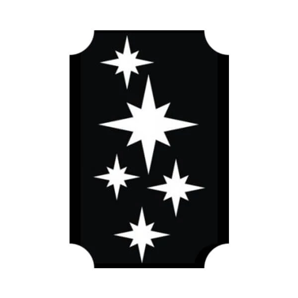 Șablon de tatuaj, șablon autoadeziv - Star 04