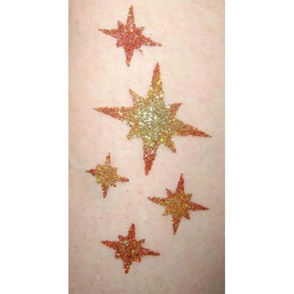 Șablon de tatuaj, șablon autoadeziv - Star 04