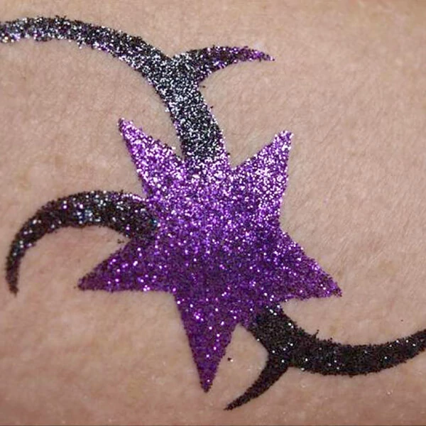 Șablon de tatuaj, șablon autoadeziv - Star 02