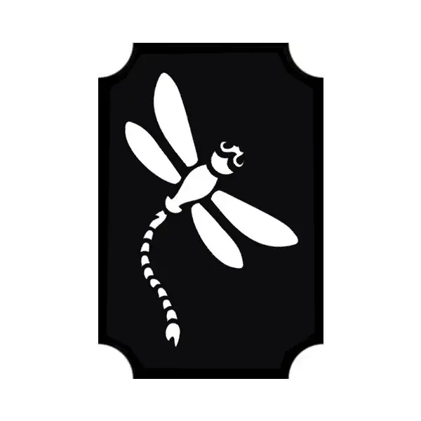 Șablon de tatuaj, șablon autoadeziv - Libelula